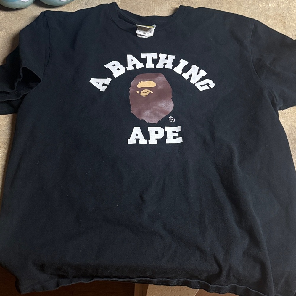 A Bathing Ape Black Short Sleeve Tee